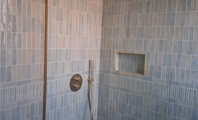 Pose de carrelage à effet bois et carreaux de 60x60 dans un salon, Mérignies, FLOOR