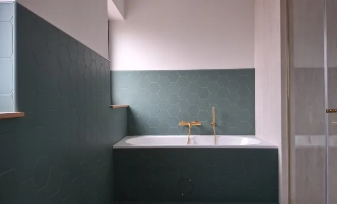 Pose de carrelage à effet bois et carreaux de 60x60 dans un salon, Mérignies, FLOOR