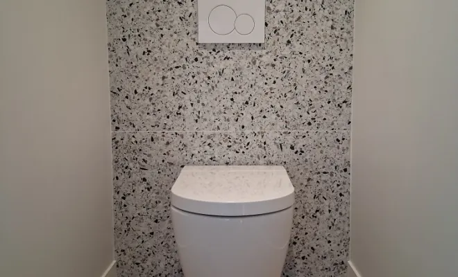 Pose de plusieurs formats de carrelage dans une habitation, Mérignies, FLOOR